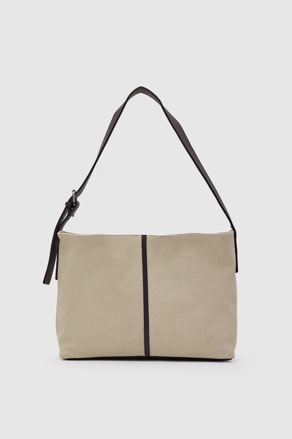 faux suede shoulder bag faux suede shoulder bag in cream