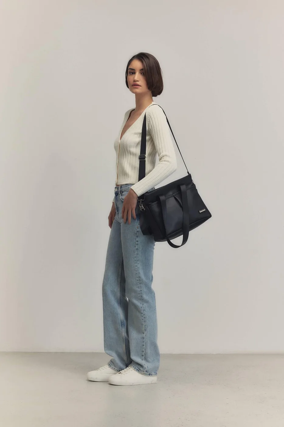 Faux leather shoulder bag Faux leather shoulder bag