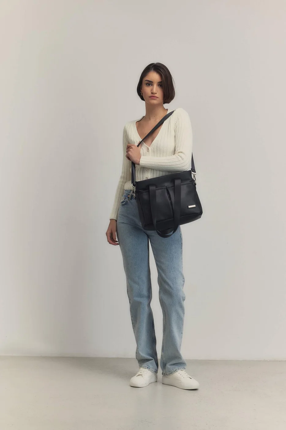 Faux leather shoulder bag Faux leather shoulder bag