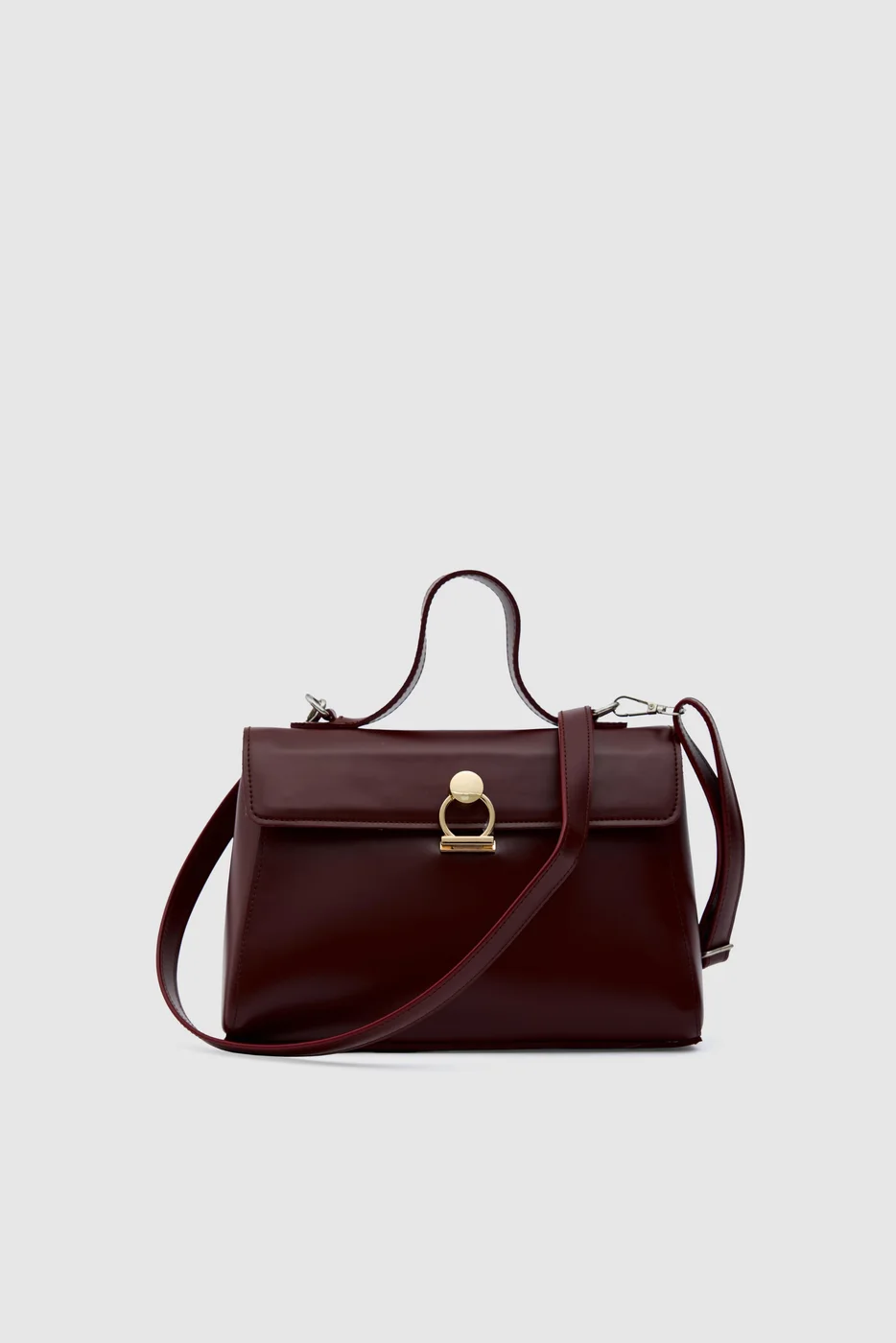 faux leather crossbody bag faux leather crossbody bag in burgundy