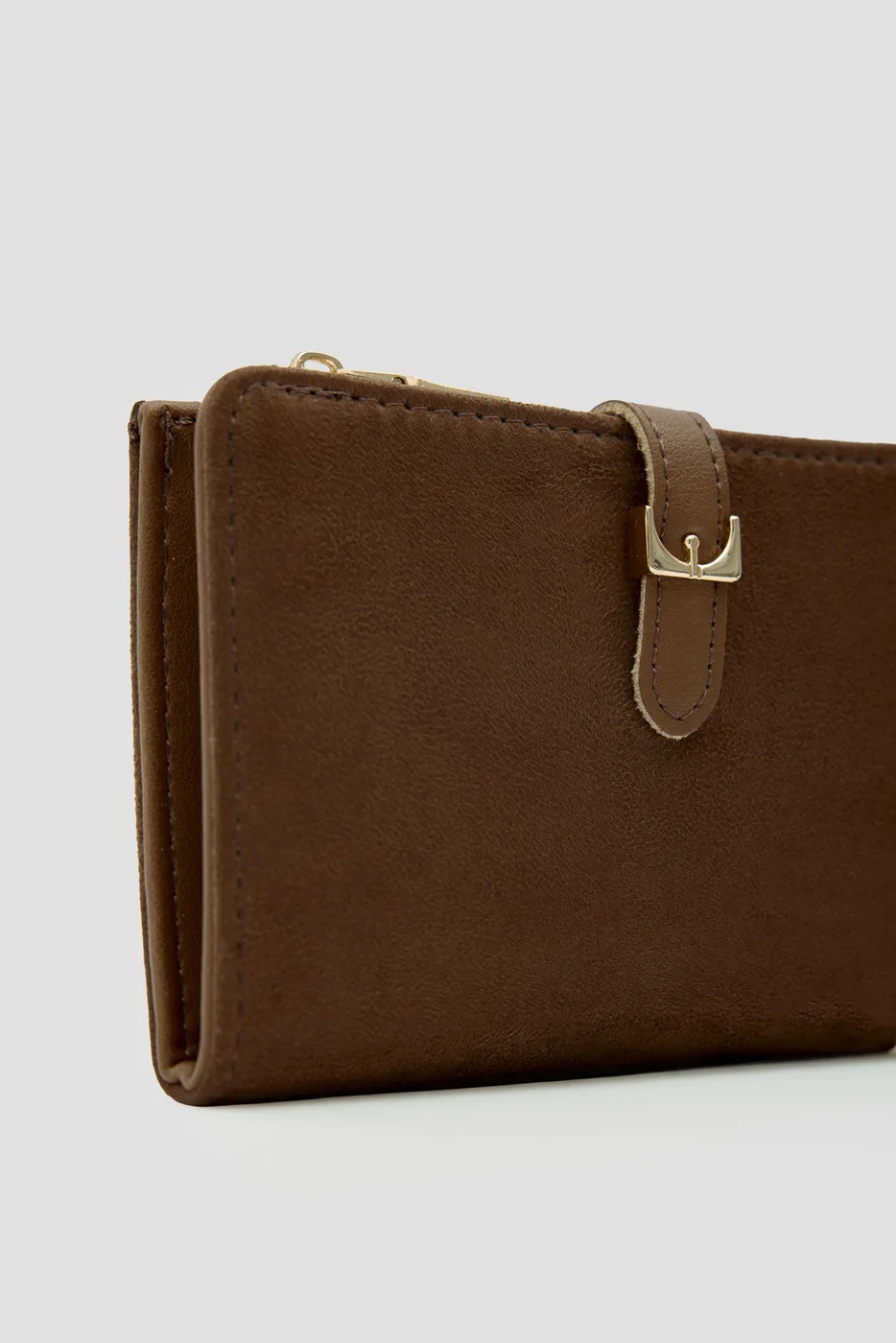 faux suede wallet faux suede wallet in tan