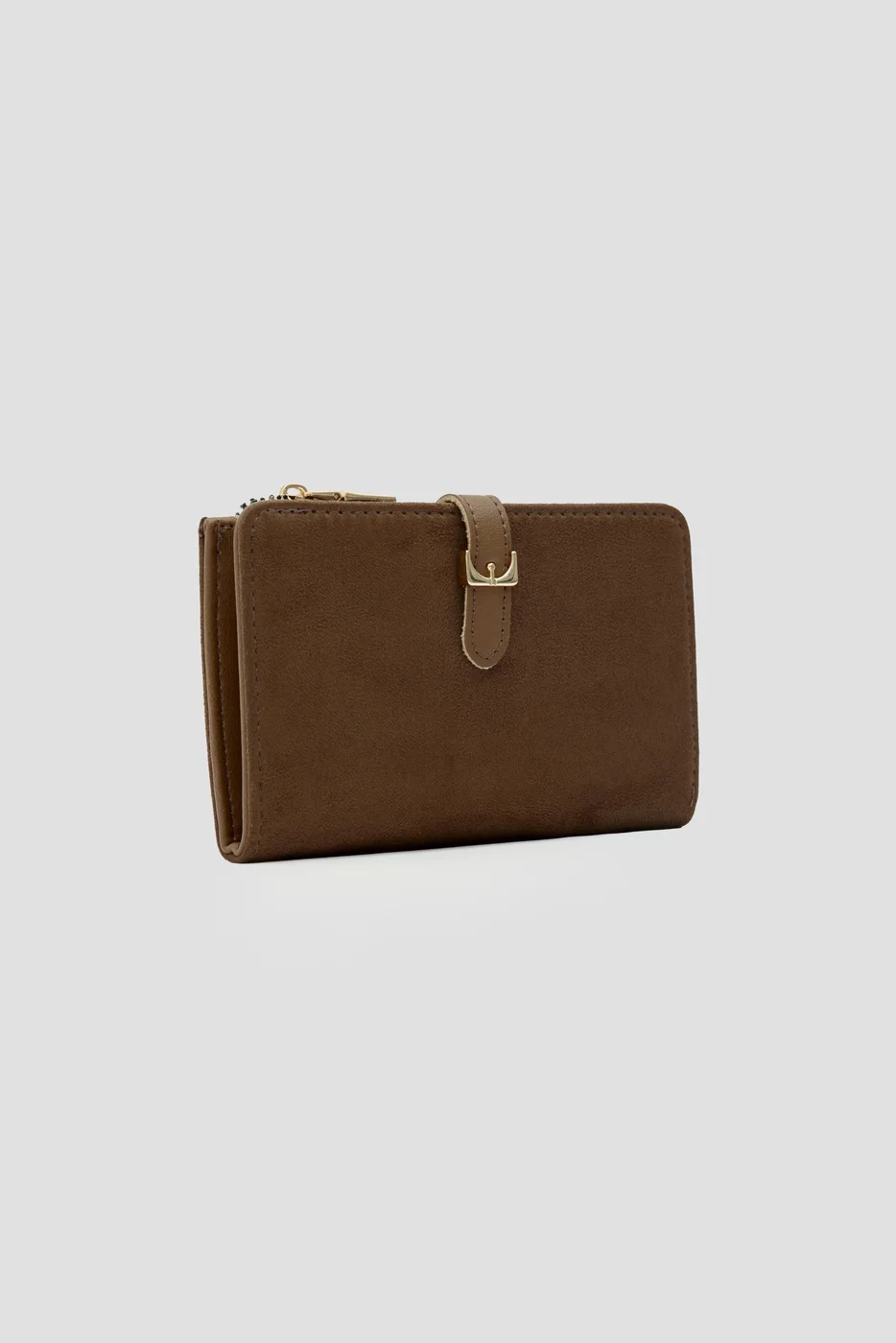 faux suede wallet faux suede wallet in tan