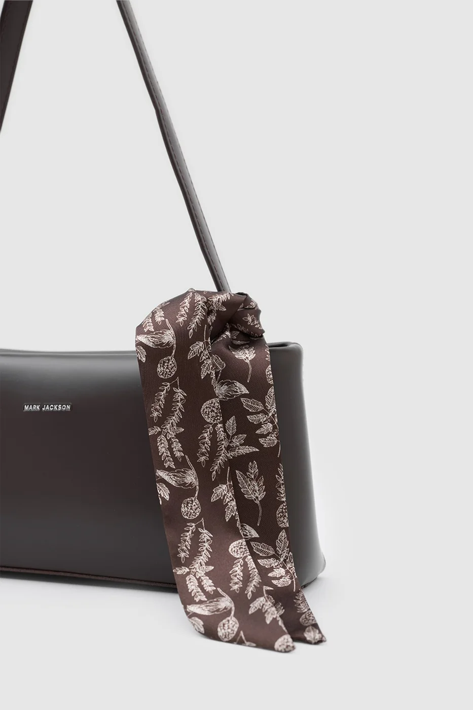 faux leather baguette bag faux leather baguette bag in dark brown