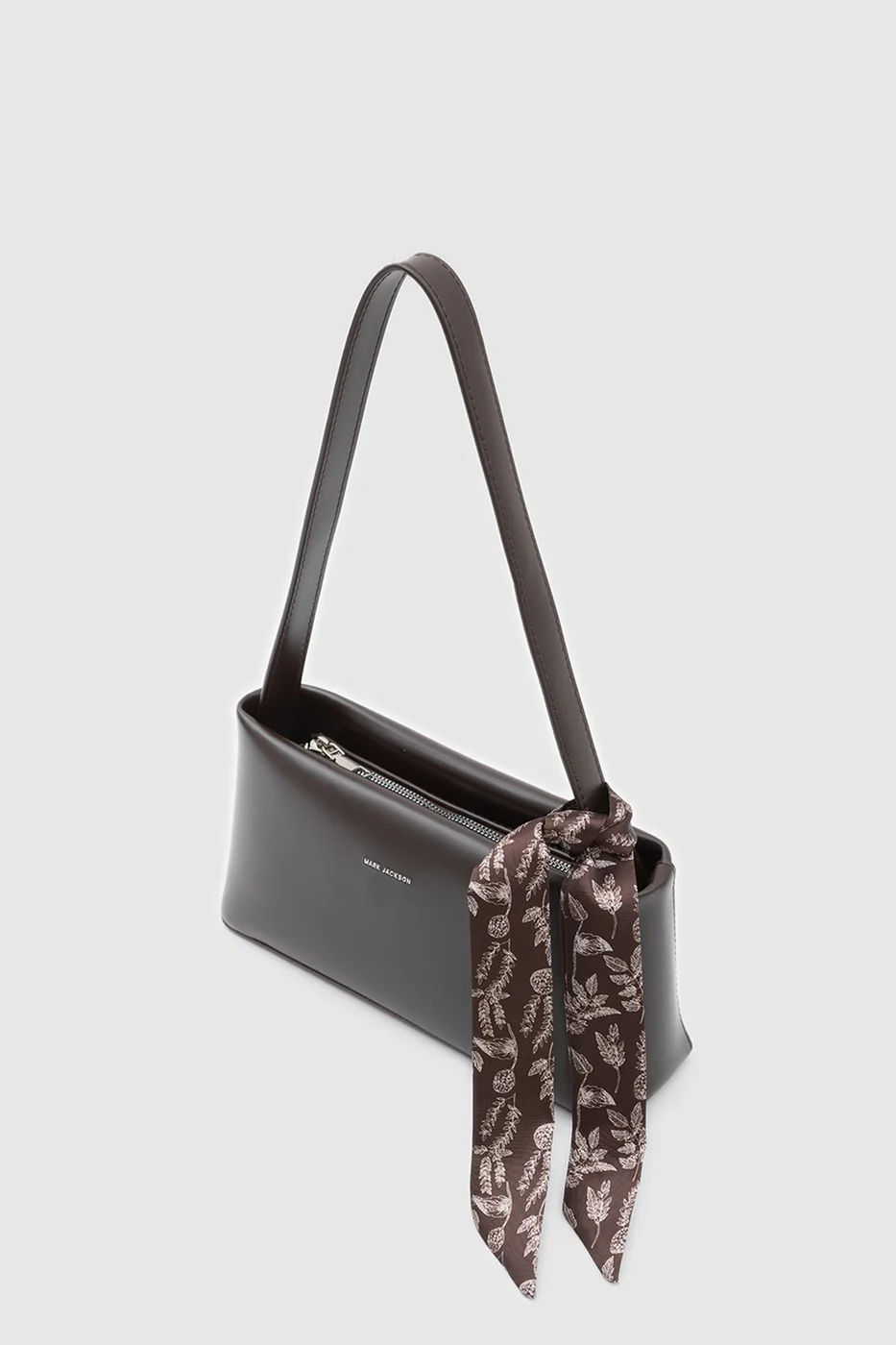 faux leather baguette bag faux leather baguette bag in dark brown