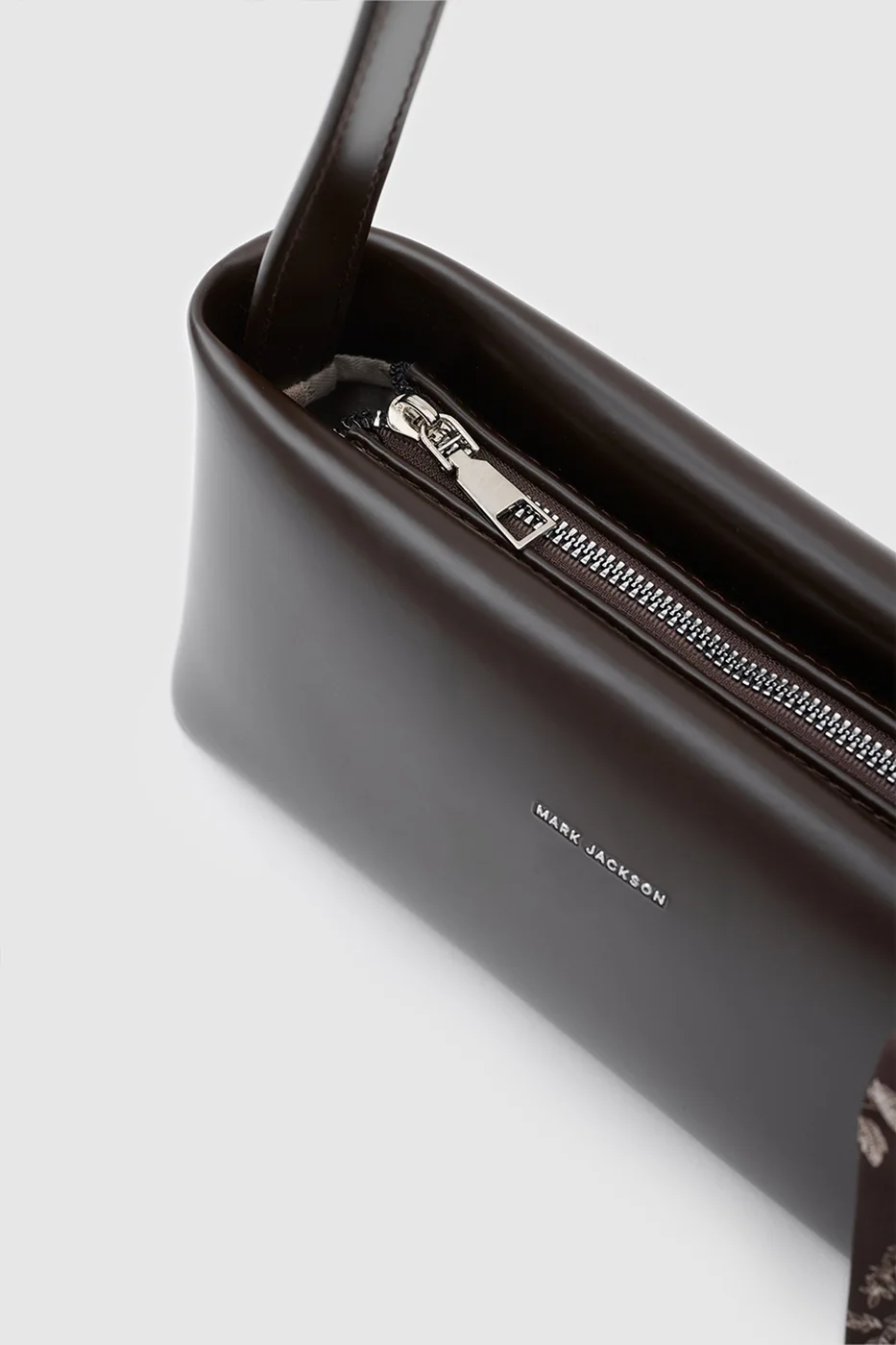faux leather baguette bag faux leather baguette bag in dark brown