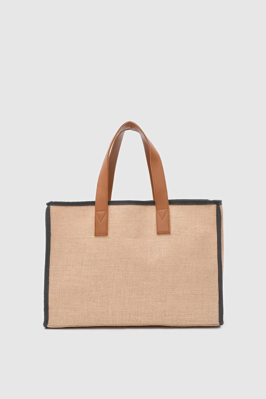 Canvas shoulder bag for stylish women in brown