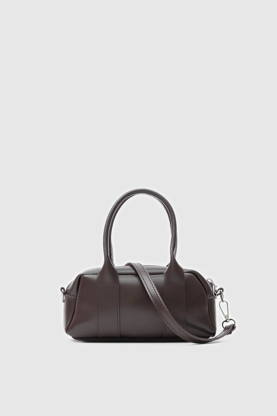 Faux leather crossbody bag Faux leather crossbody bag in dark brown