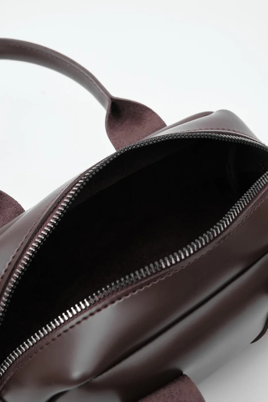 Faux leather crossbody bag Faux leather crossbody bag in dark brown