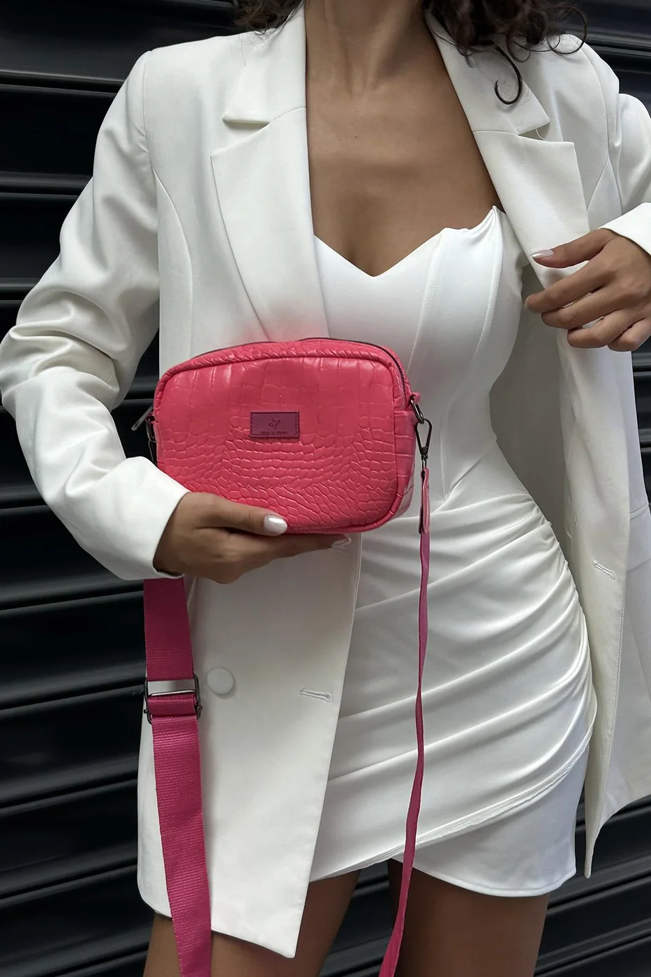 Croco Crossbody Bag stylish accessory