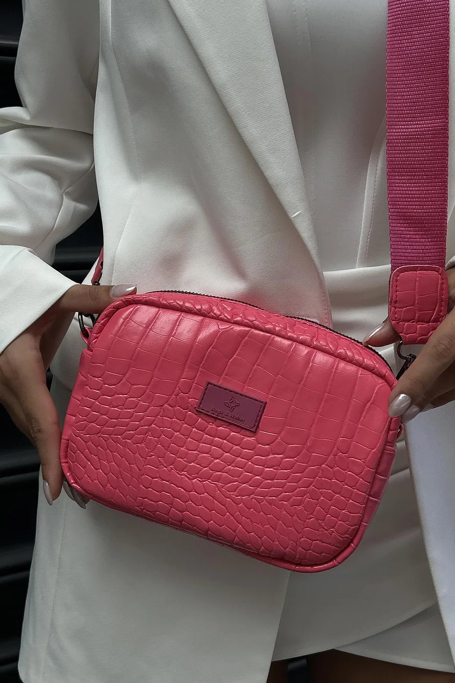 Croco Crossbody Bag stylish accessory
