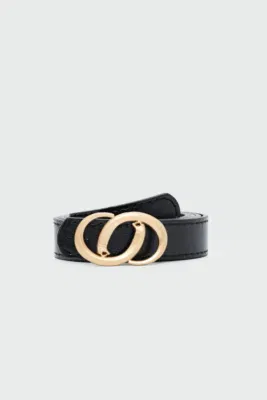 faux leather belt faux leather belt in black