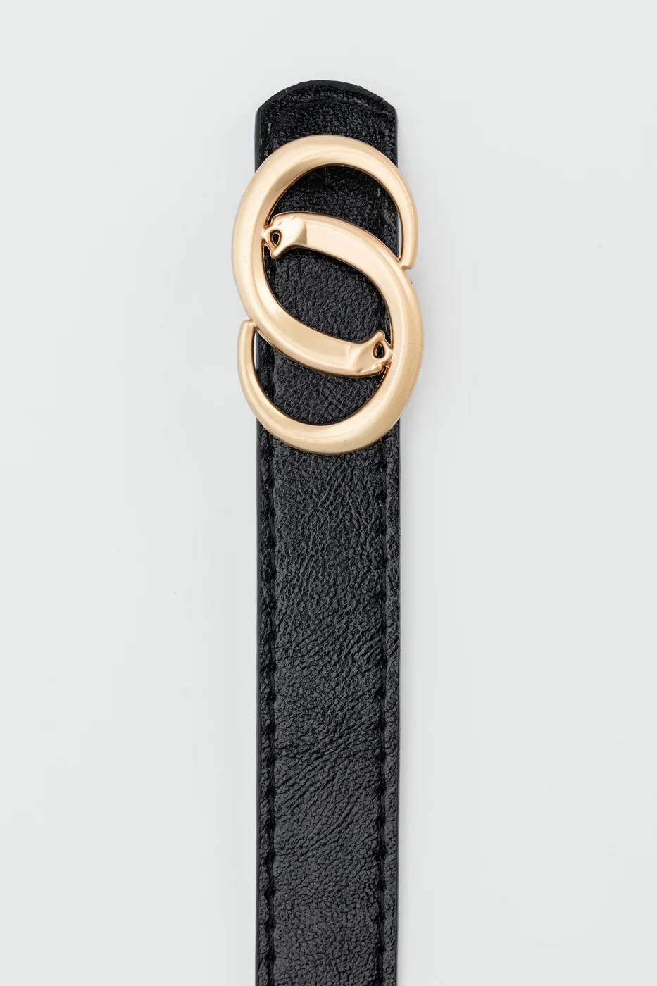 faux leather belt faux leather belt in black