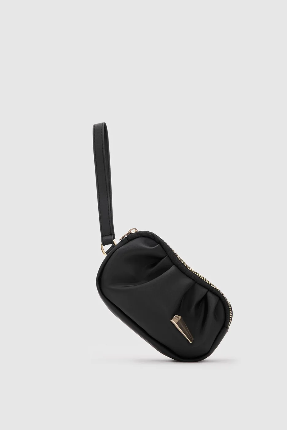 satin wallet satin wallet in black