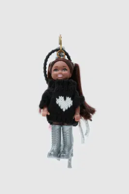 Bag charm accessory for bags in black