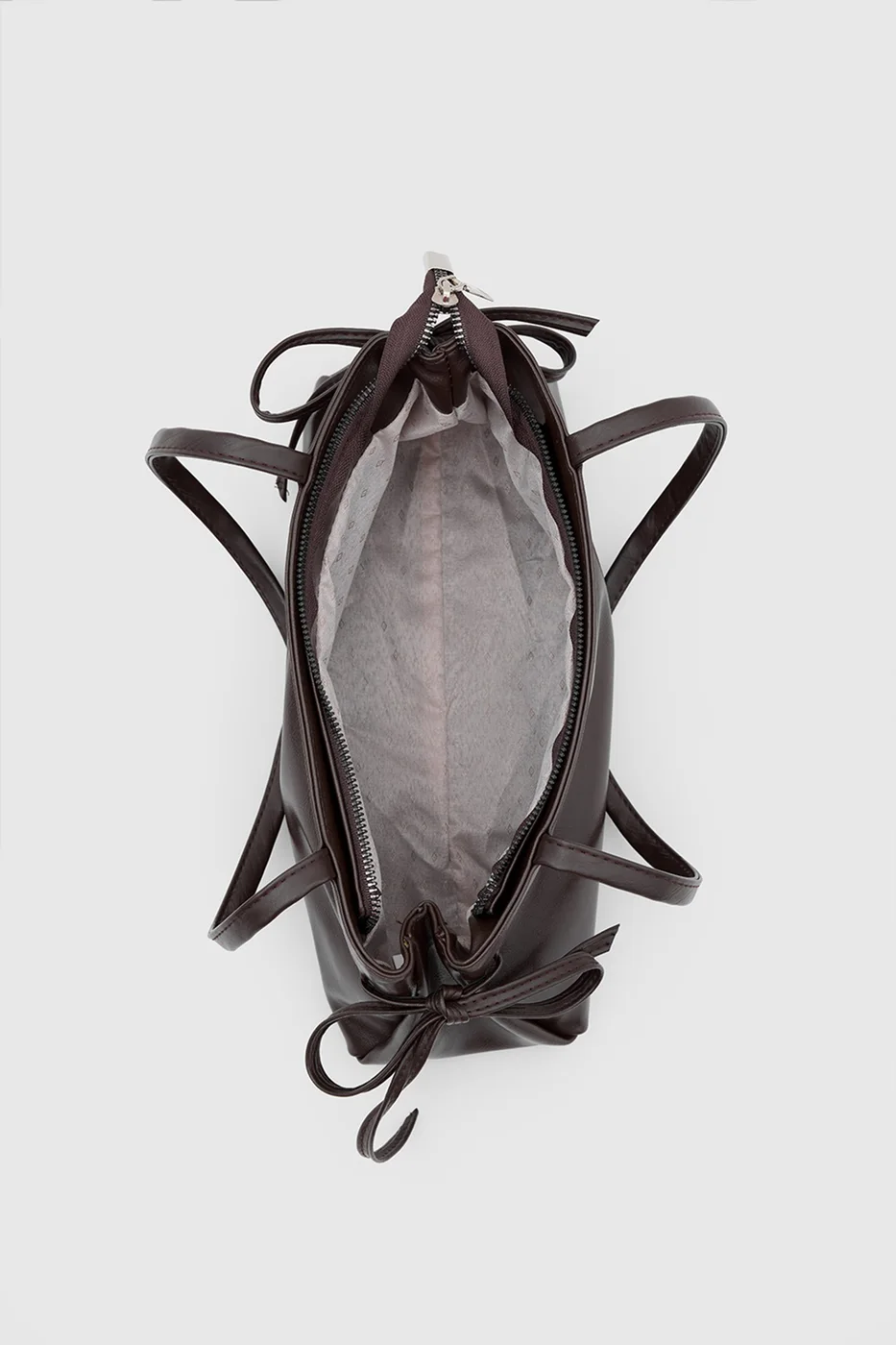 faux leather baguette bag faux leather baguette bag in dark brown