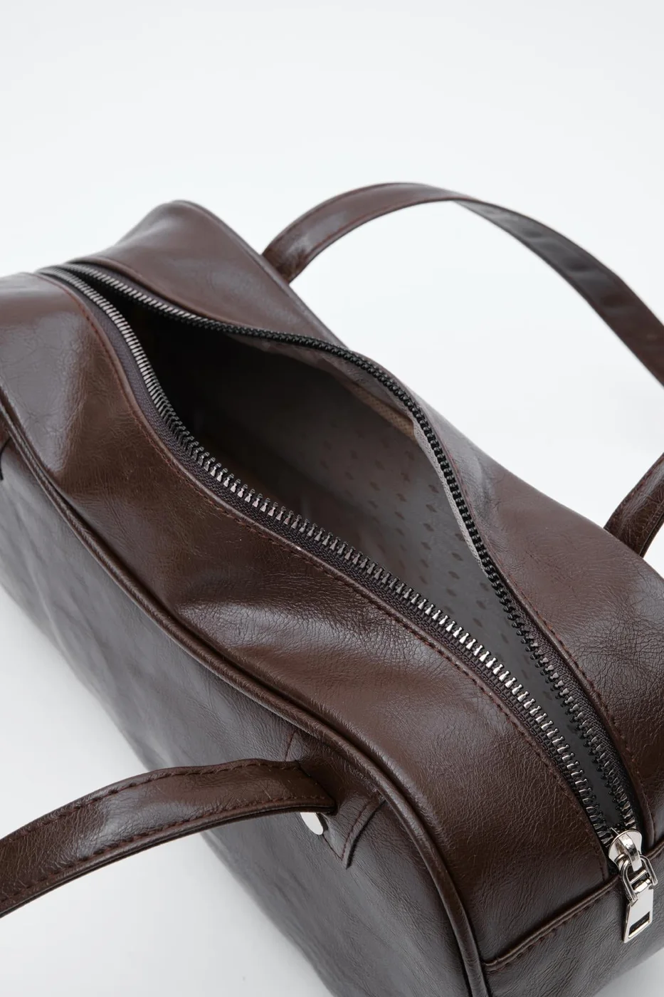 Baguette Vintage Faux Leather Baguette Bag Baguette Vintage Faux Leather Baguette Bag in dark brown