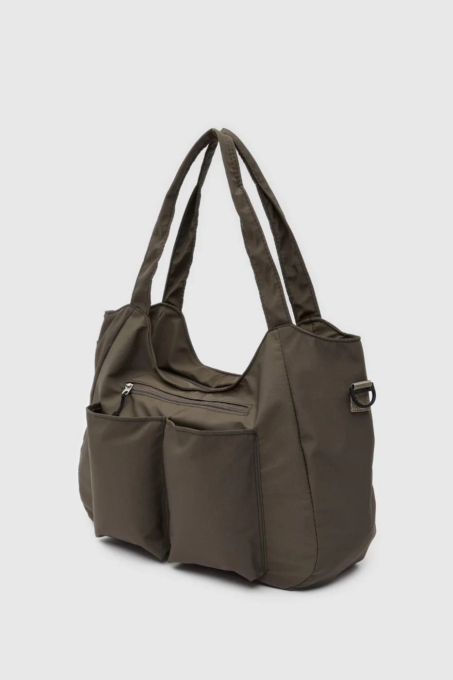 Technical Fabric Gym Bag in mocha