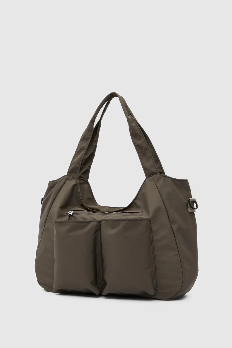 Technical Fabric Gym Bag in mocha