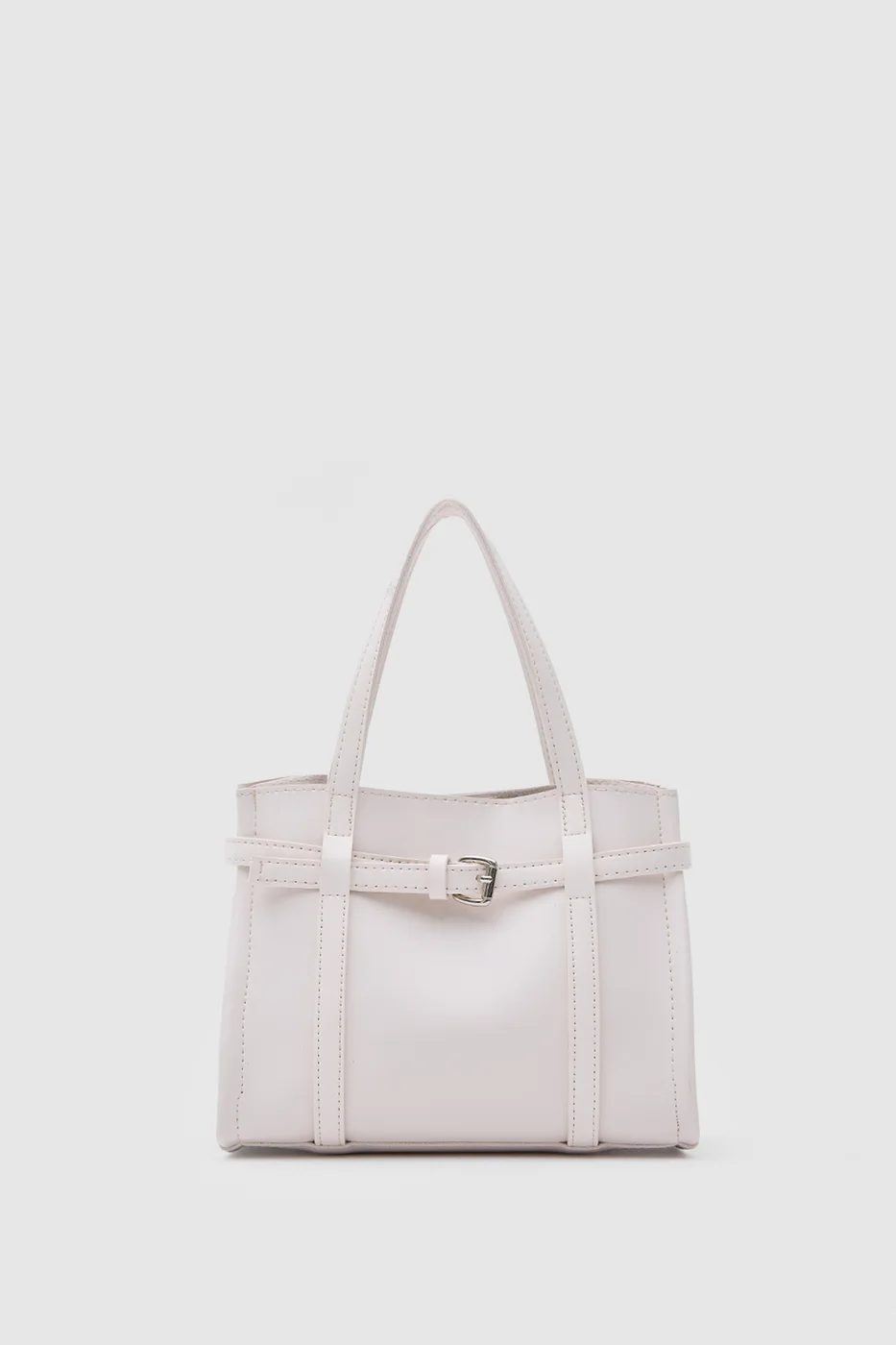 Faux leather crossbody bag Faux leather crossbody bag in cream