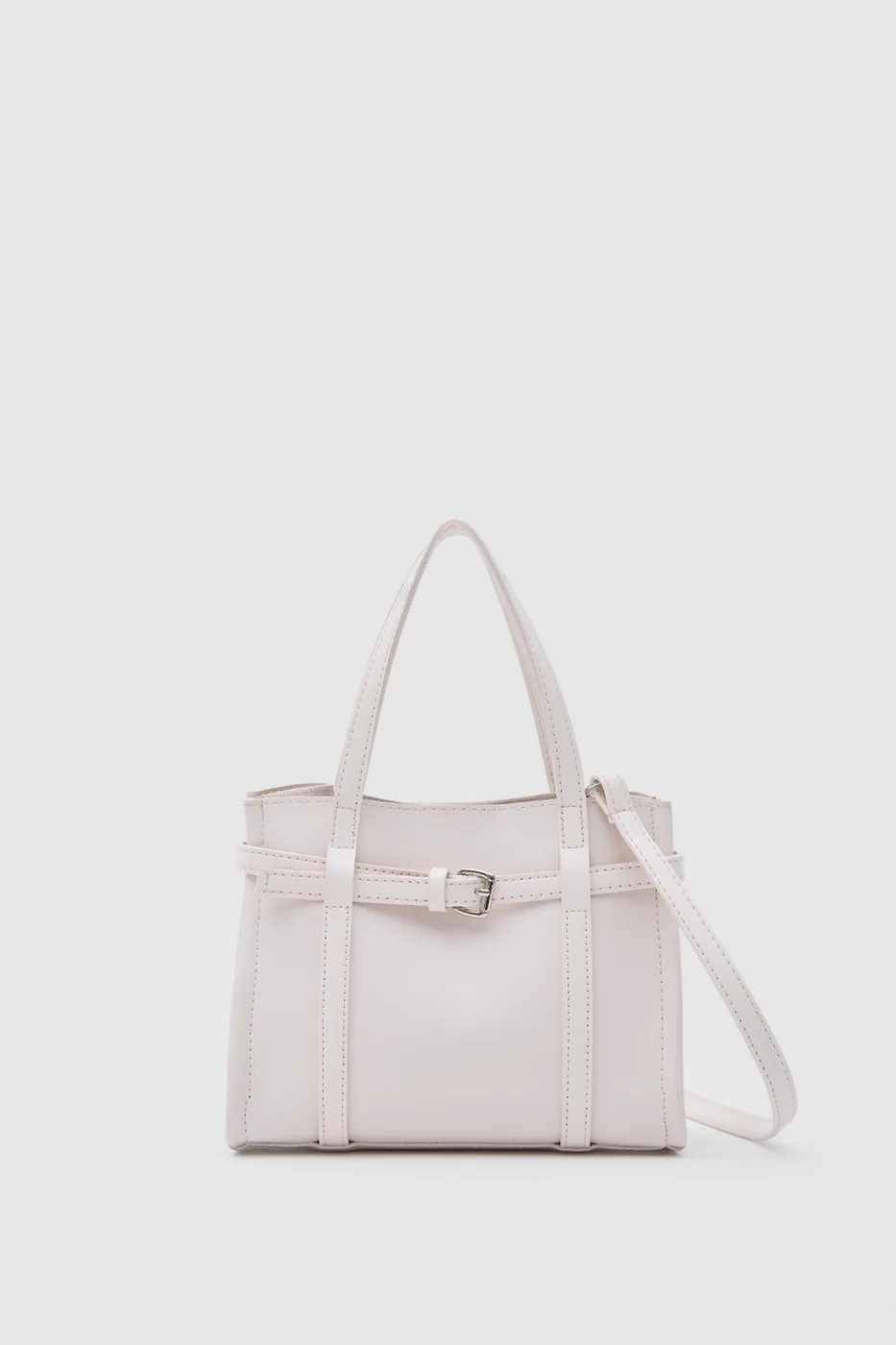 Faux leather crossbody bag Faux leather crossbody bag in cream
