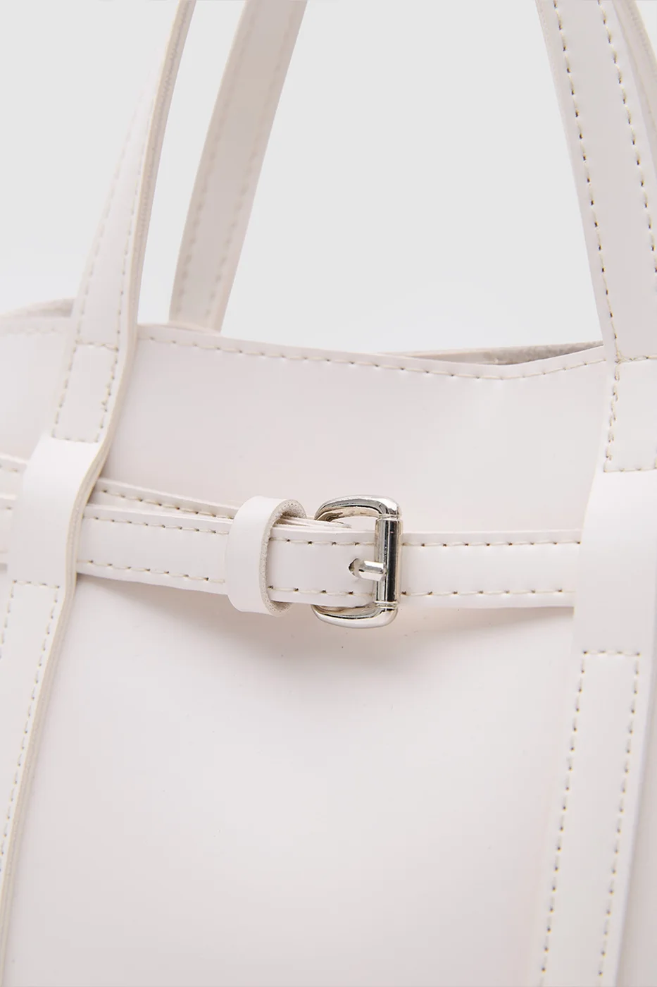 Faux leather crossbody bag Faux leather crossbody bag in cream