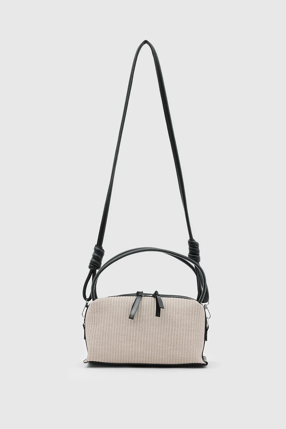 Woven Crossbody Bag for Stylish Women in cream