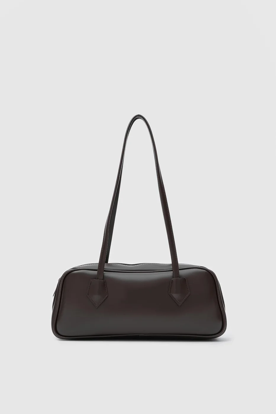 Faux Leather Baguette Bag for Women Faux Leather Baguette Bag for Women in dark brown