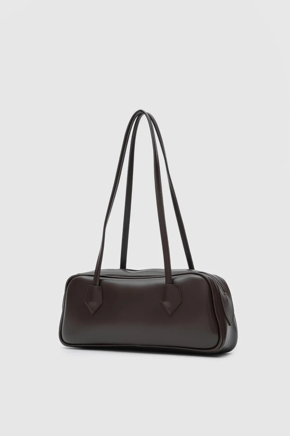 Faux Leather Baguette Bag for Women Faux Leather Baguette Bag for Women in dark brown