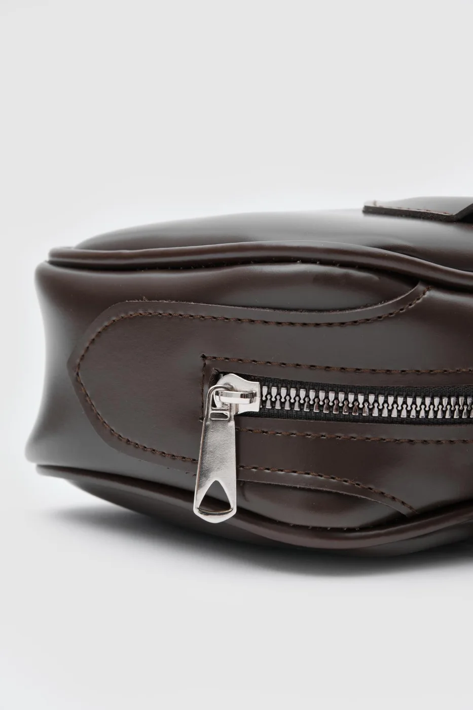 Faux Leather Baguette Bag for Women Faux Leather Baguette Bag for Women in dark brown