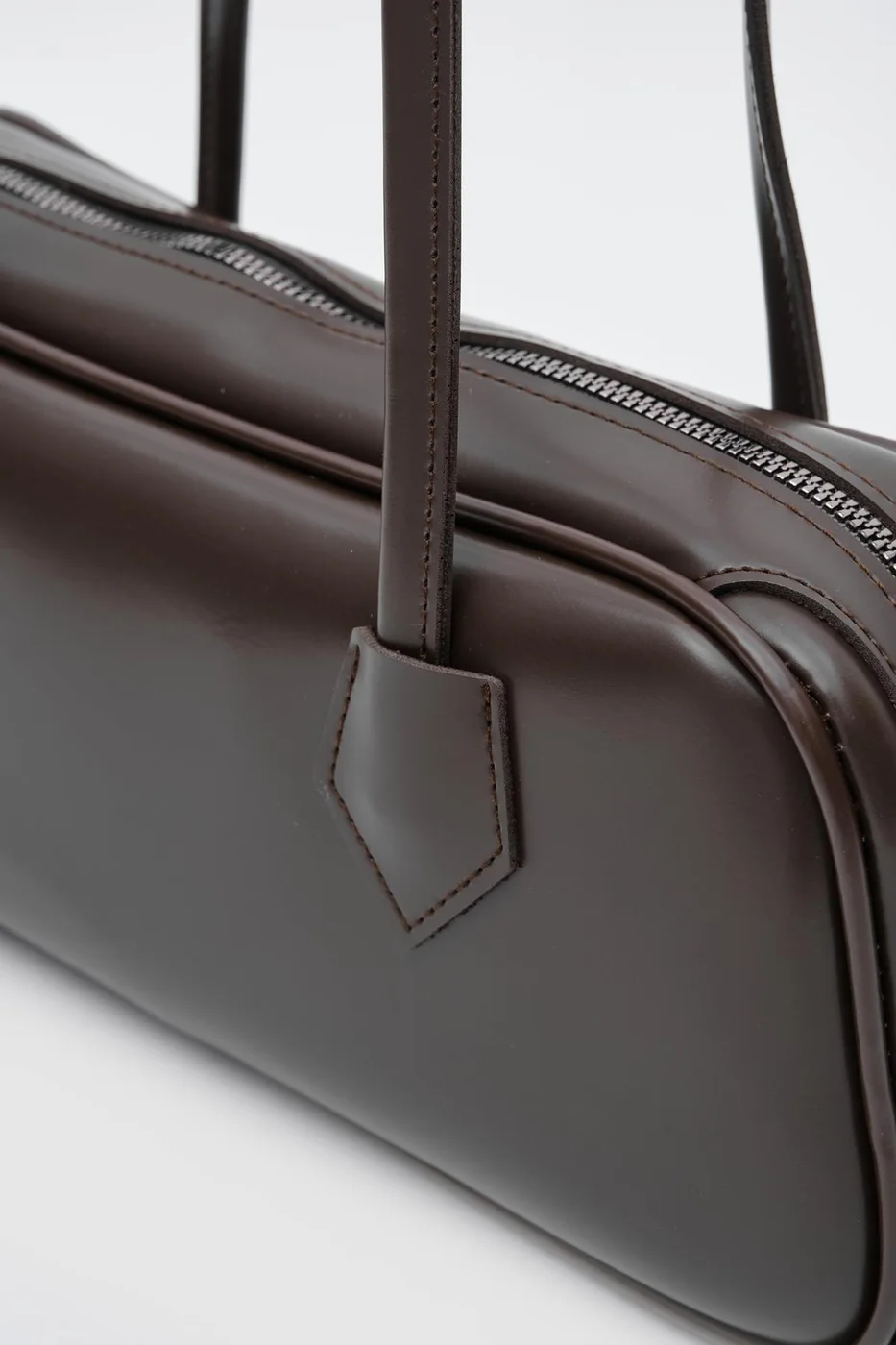 Faux Leather Baguette Bag for Women Faux Leather Baguette Bag for Women in dark brown