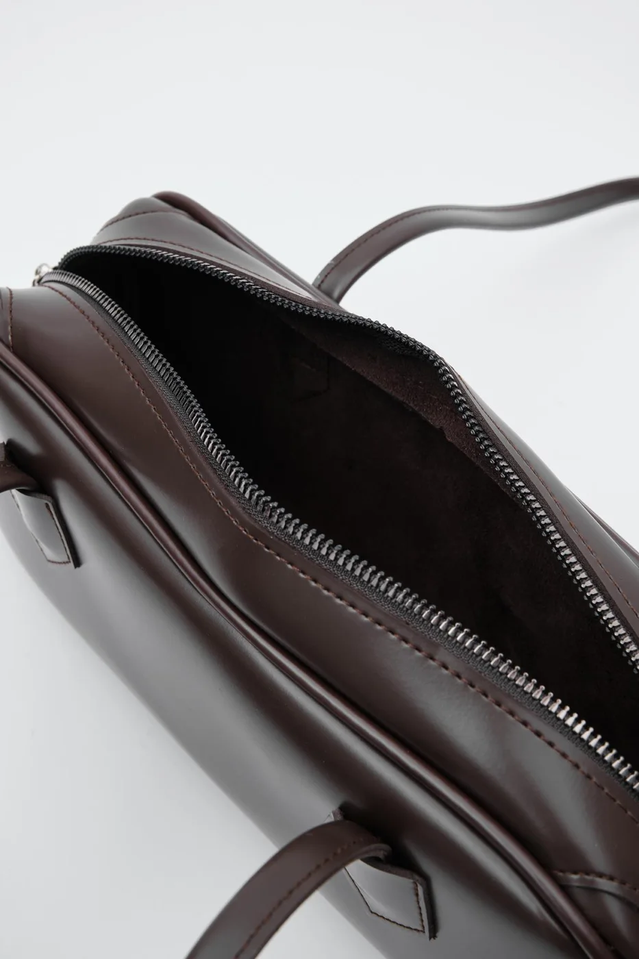 Faux Leather Baguette Bag for Women Faux Leather Baguette Bag for Women in dark brown