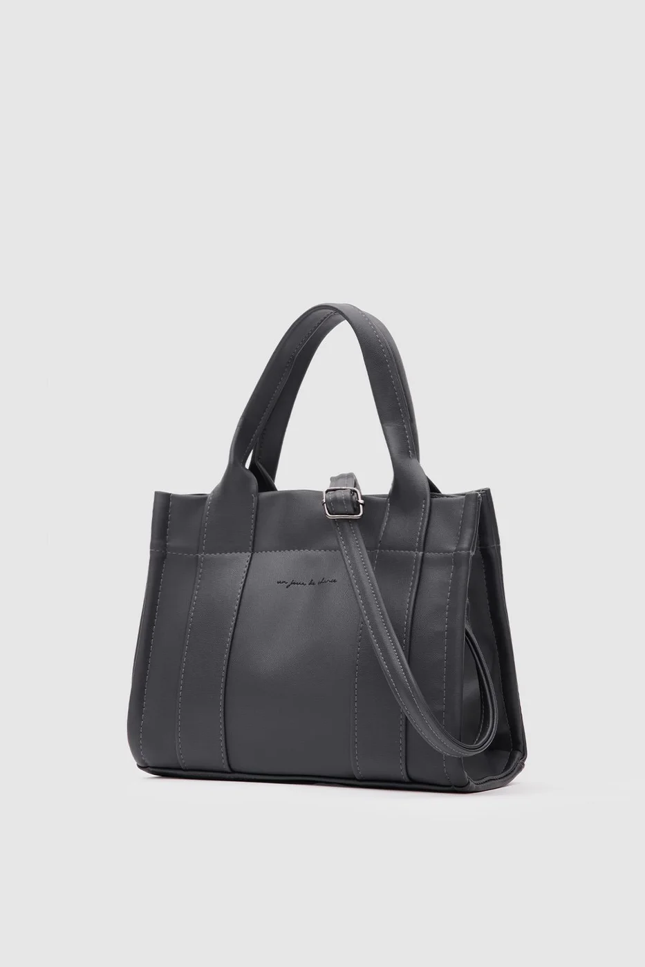 Faux leather crossbody bag Faux leather crossbody bag in anthracite