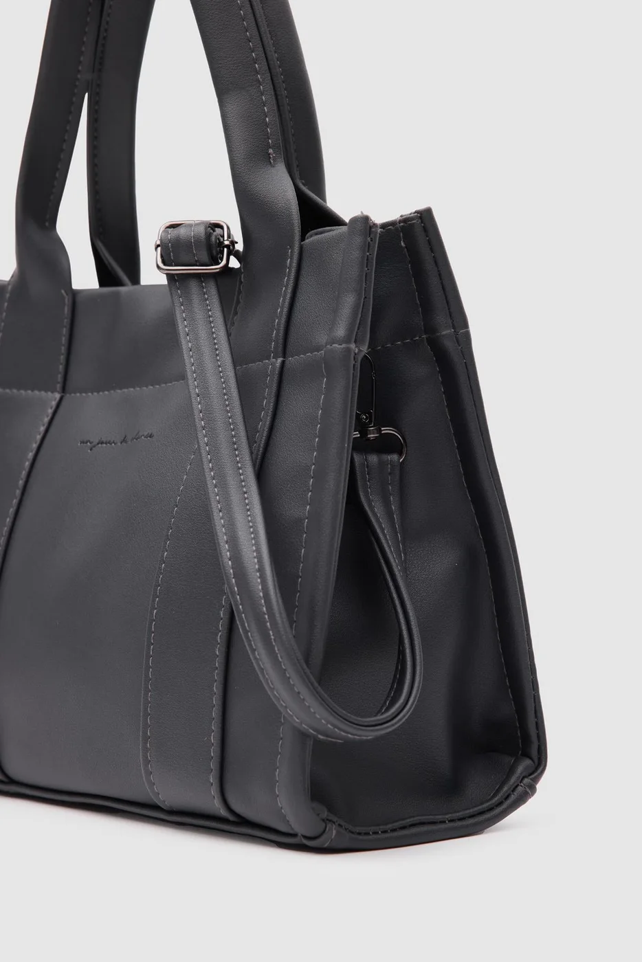 Faux leather crossbody bag Faux leather crossbody bag in anthracite