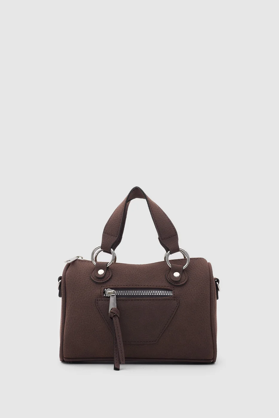faux suede crossbody bag faux suede crossbody bag in dark brown