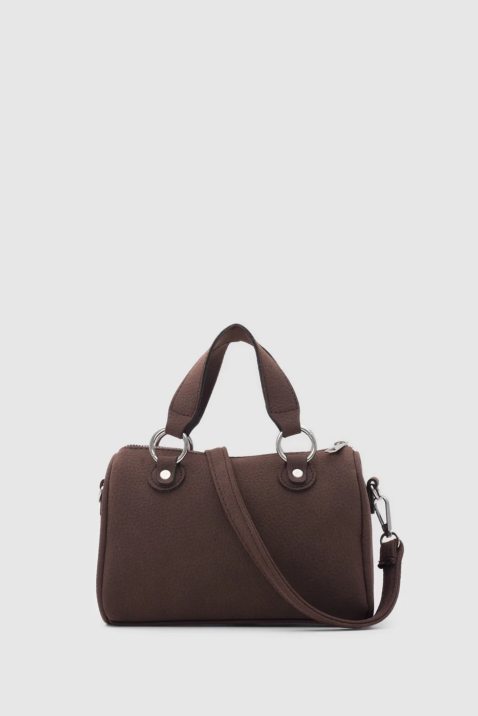 faux suede crossbody bag faux suede crossbody bag in dark brown