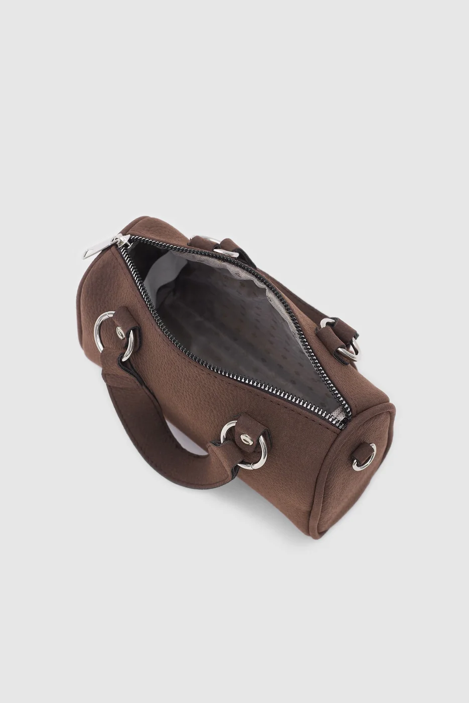 faux suede crossbody bag faux suede crossbody bag in dark brown