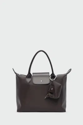 Faux Leather Shoulder Bag in brown