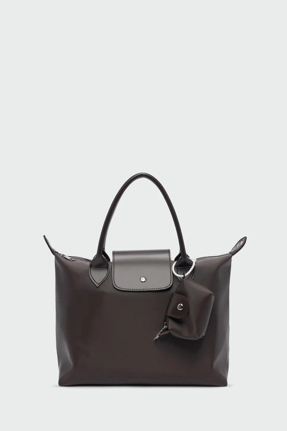 Faux Leather Shoulder Bag Faux Leather Shoulder Bag in brown