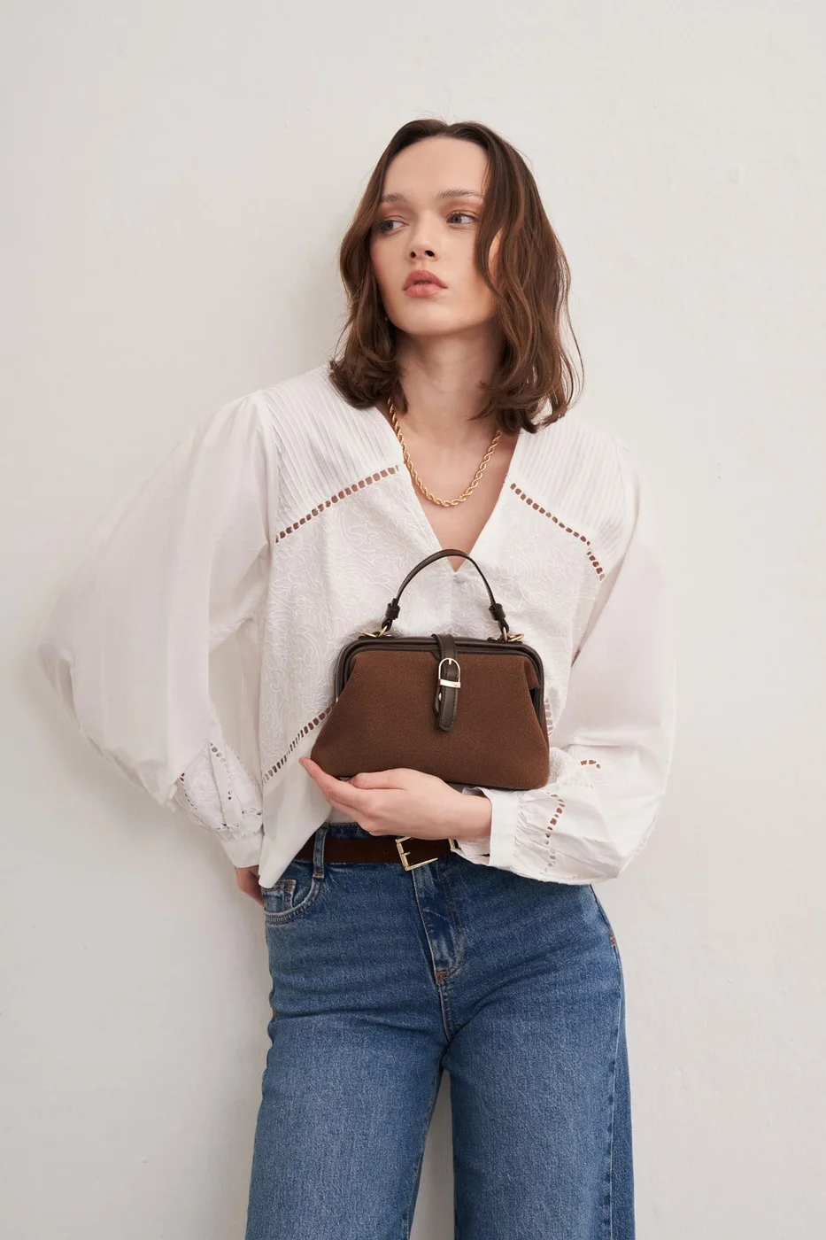 faux leather crossbody bag faux leather crossbody bag in dark brown