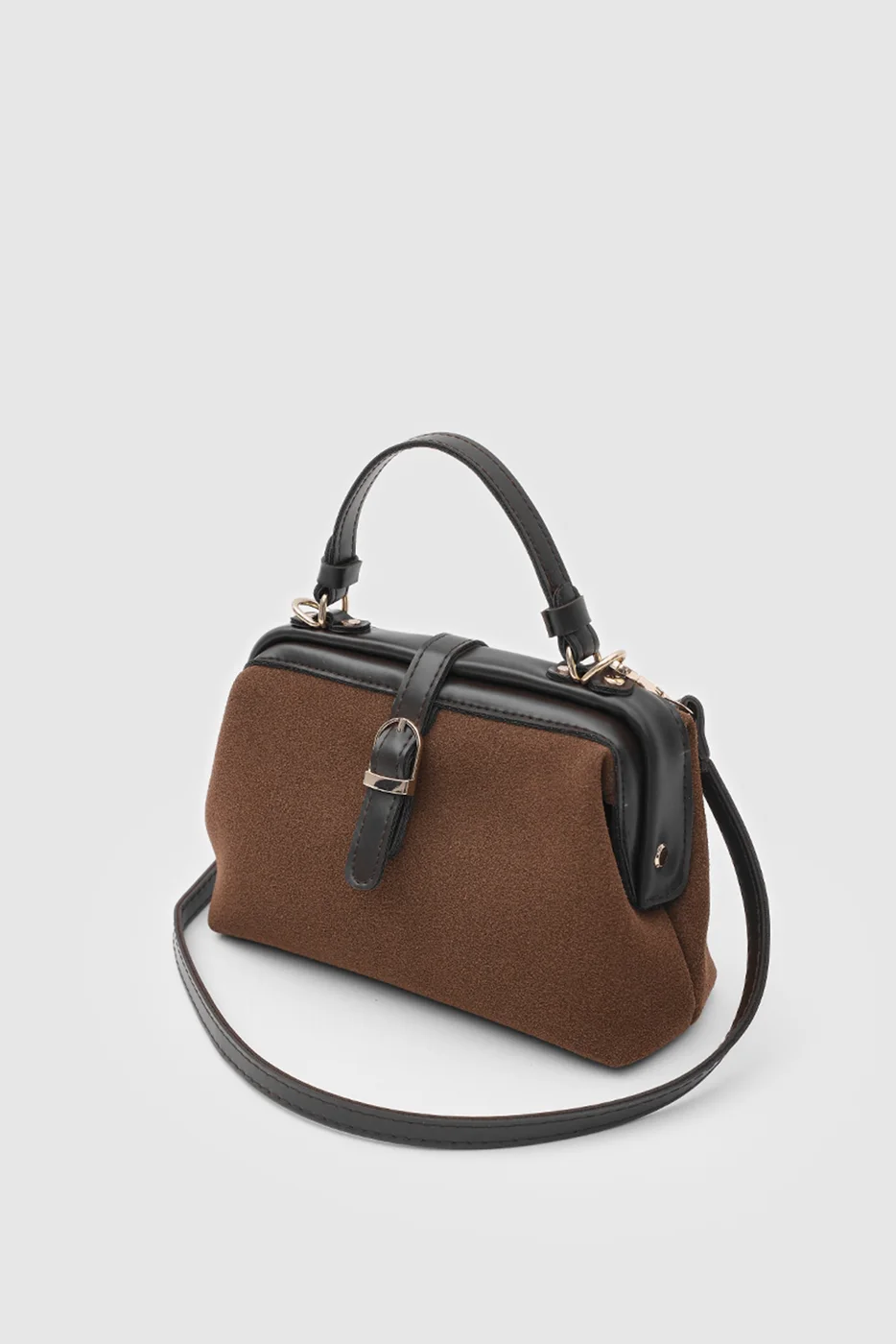 faux leather crossbody bag faux leather crossbody bag in dark brown