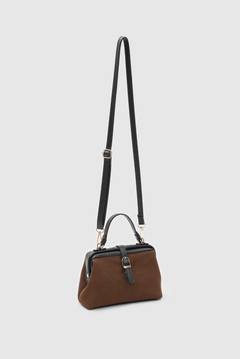 faux leather crossbody bag faux leather crossbody bag in dark brown