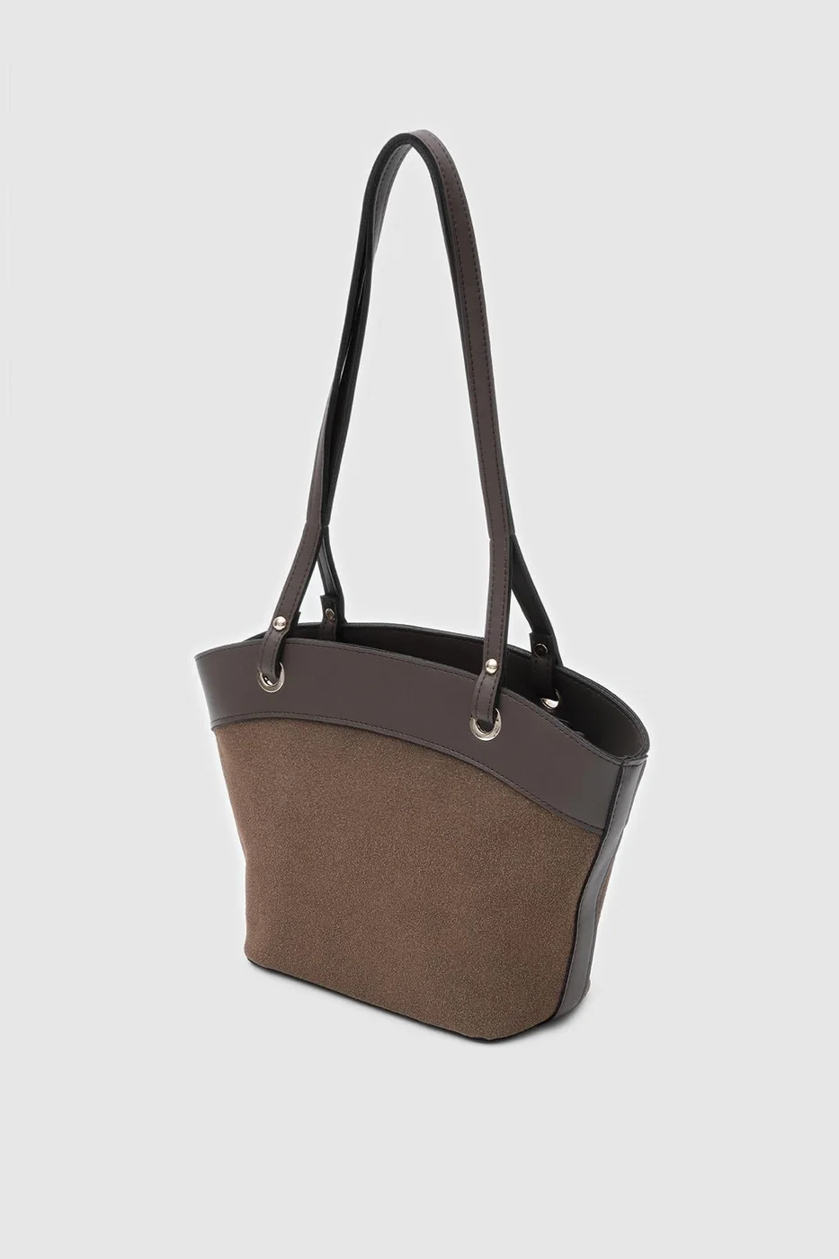 Faux Suede Shoulder Bag