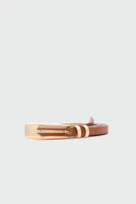 skinny faux leather belt skinny faux leather belt in tan