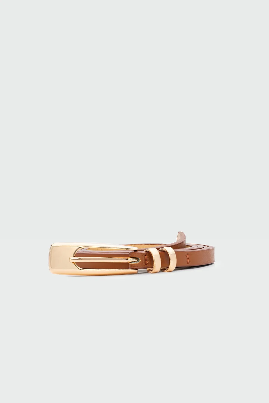 skinny faux leather belt skinny faux leather belt in tan