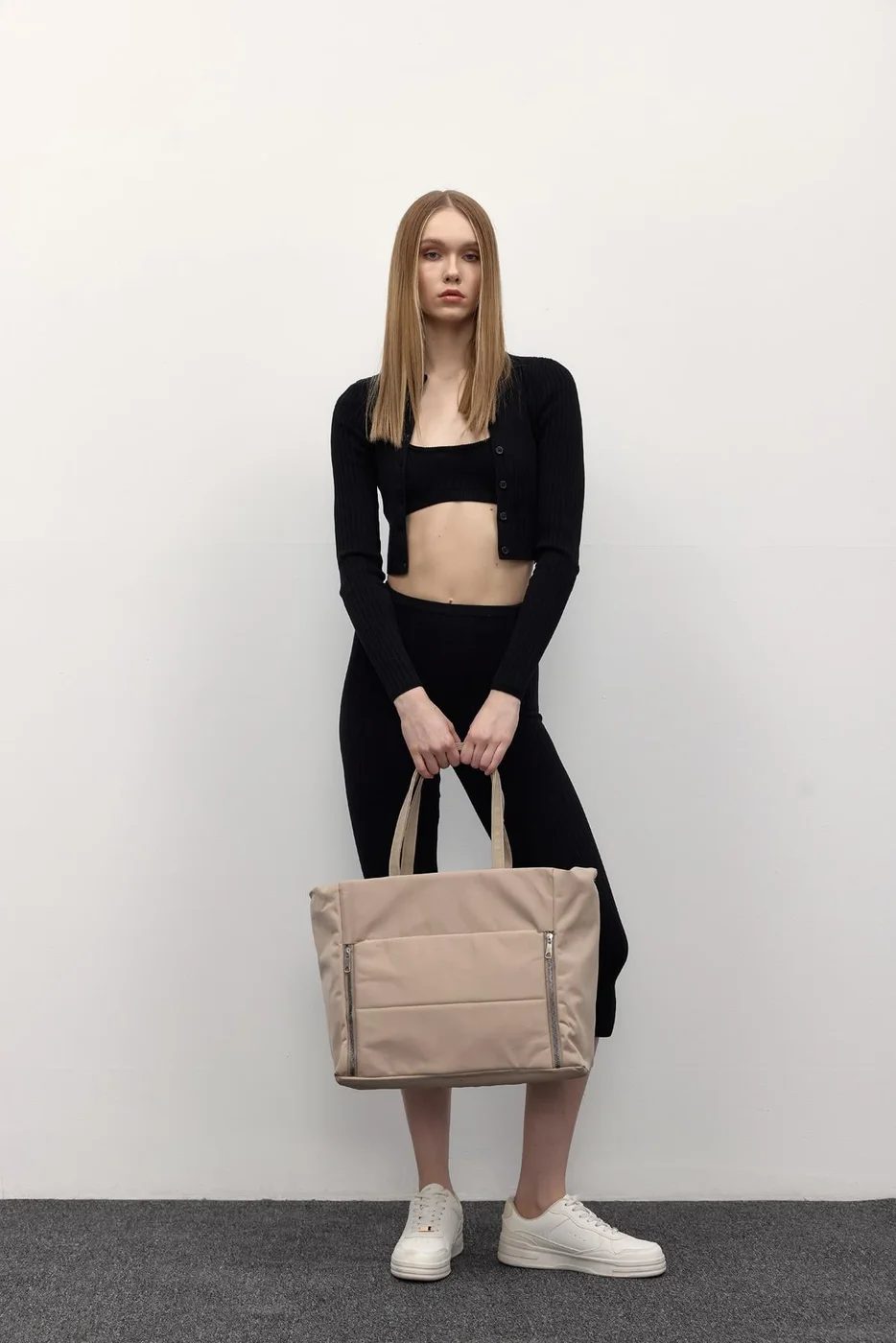 puff shoulder bag puff shoulder bag in beige