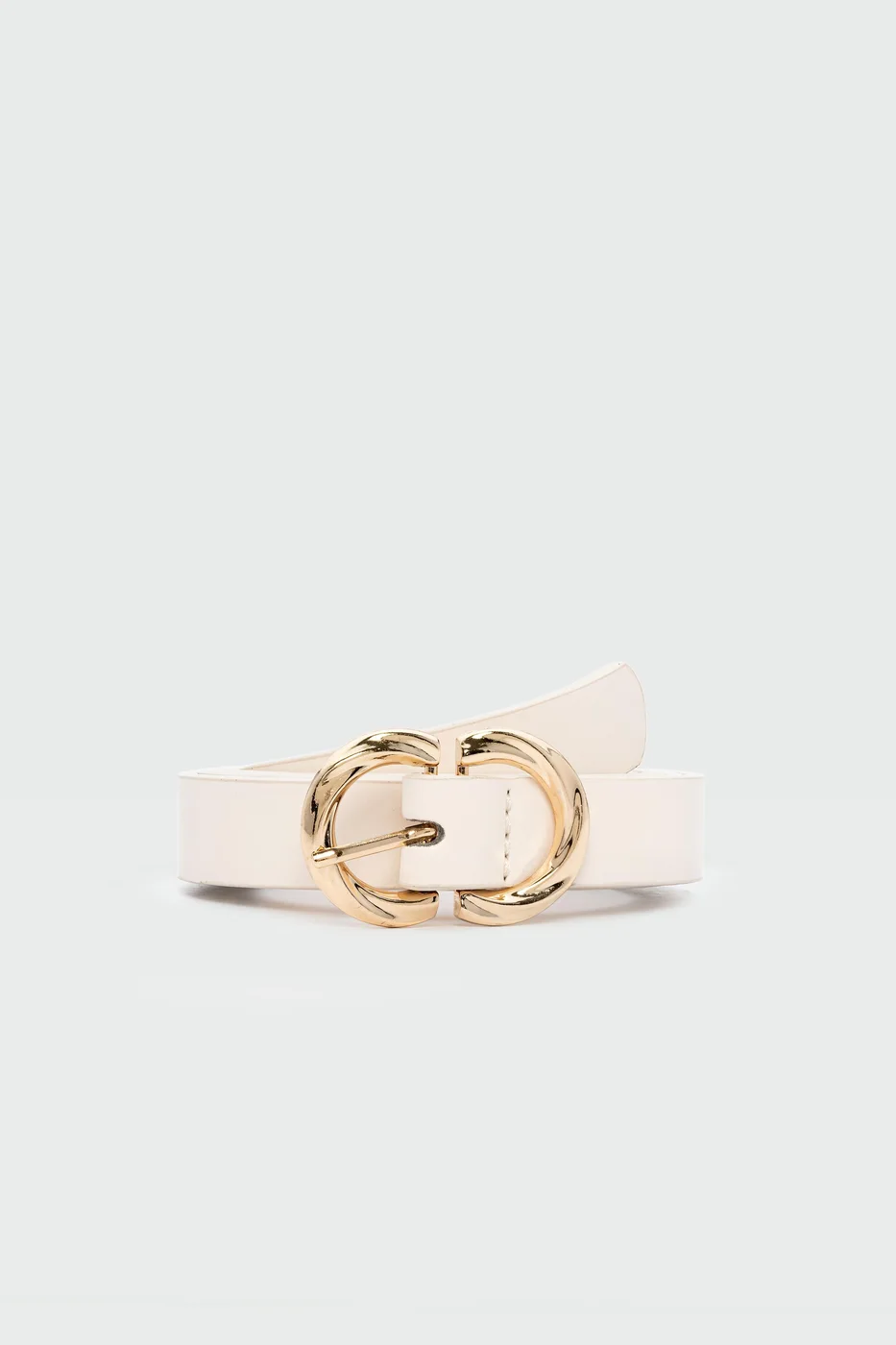 Faux leather belt for stylish outfits Faux leather belt for stylish outfits in cream