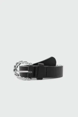 faux leather belt faux leather belt in black