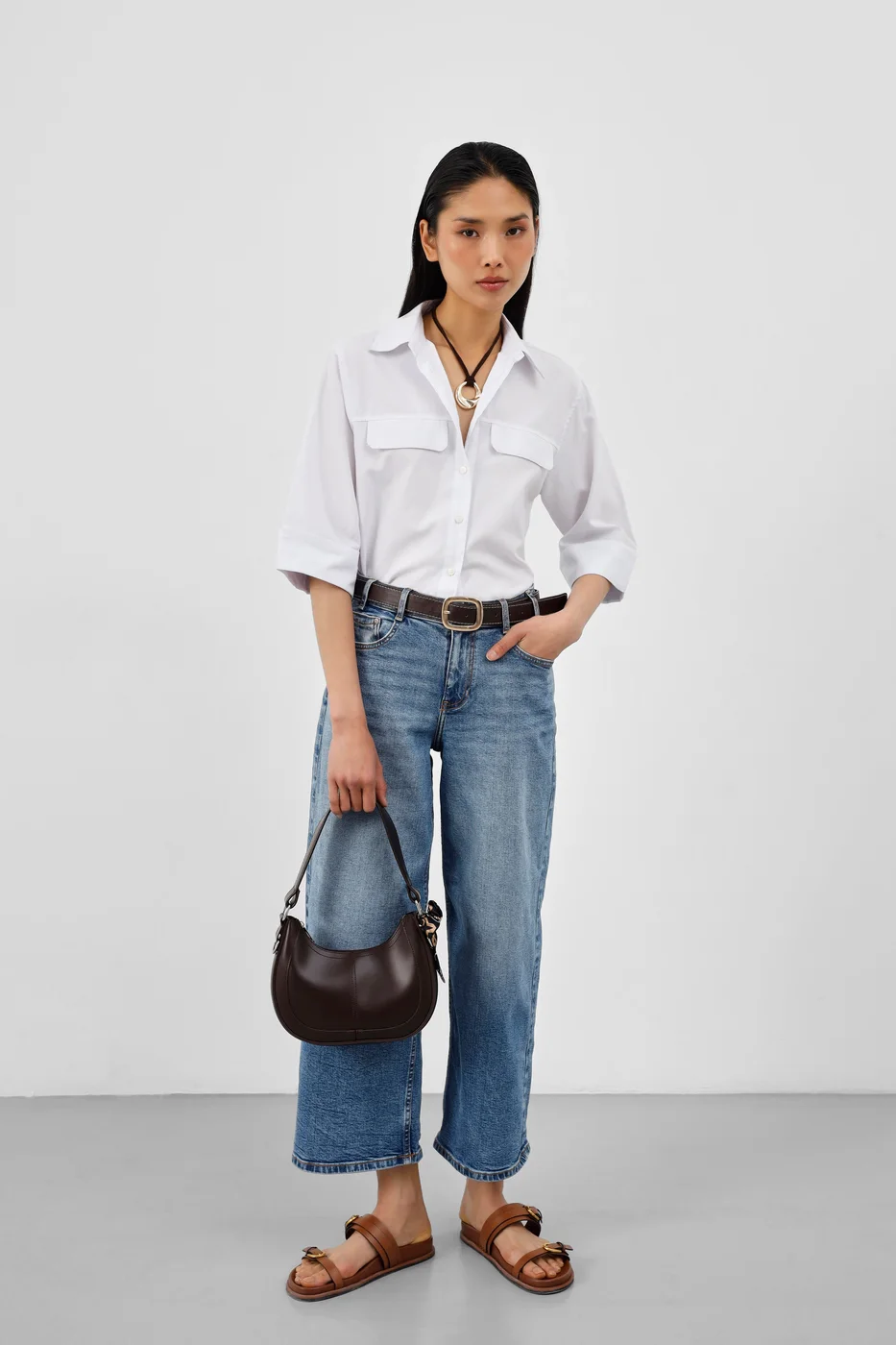 faux leather baguette bag faux leather baguette bag in dark brown