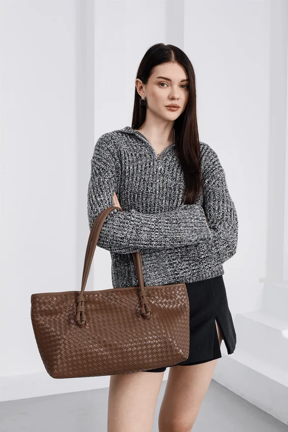 Faux Leather Shoulder Bag Faux Leather Shoulder Bag in tan