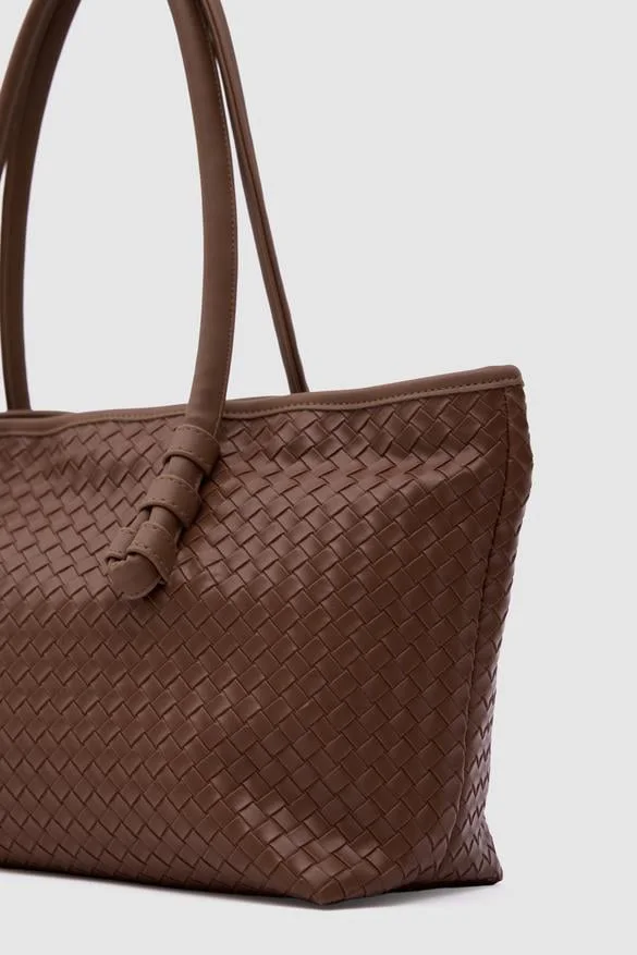 Faux Leather Shoulder Bag Faux Leather Shoulder Bag in tan